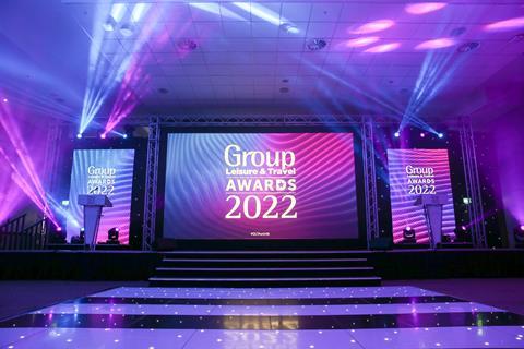GLT Awards 2022 stage set